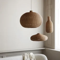Suspensions^Ferm Living Abat-Jour Belly Rotin - O 54 Cm - Naturel