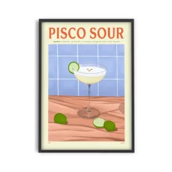 Affiches & Tableaux^PSTR Studio Affiche Cocktail - Elin Pk - Pisco Sour