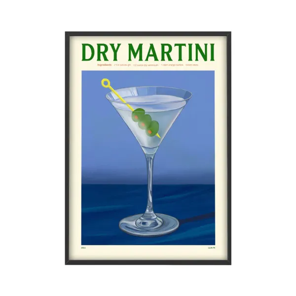 Affiches & Tableaux^PSTR Studio Affiche Cocktail - Elin Pk - Dry Martini