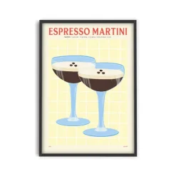 Affiches & Tableaux^PSTR Studio Affiche Cocktail - Elin Pk - Espresso Martini
