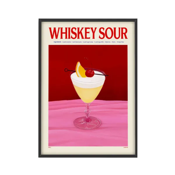 Affiches & Tableaux^PSTR Studio Affiche Cocktail - Elin Pk - Whiskey Sour