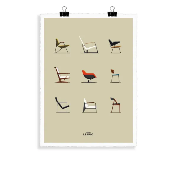 Affiches & Tableaux^Image Republic Affiche Le Duo Chaises - 40 X 50 Cm
