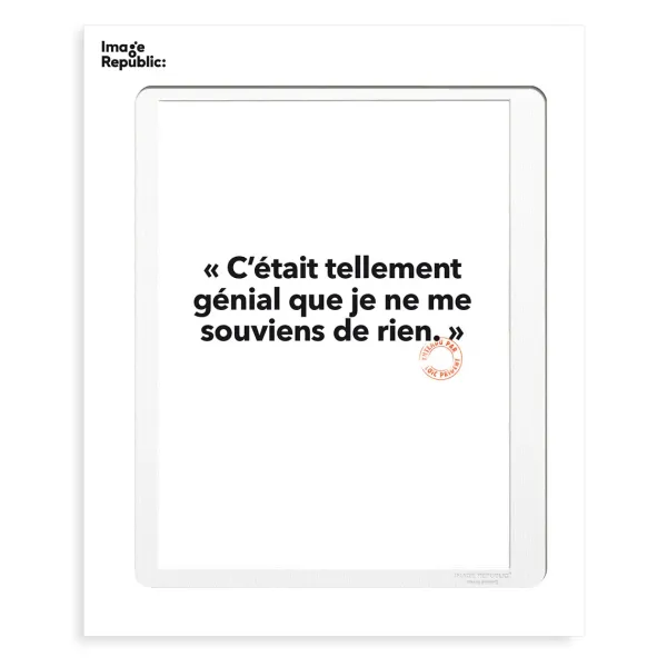 Affiches & Tableaux^Image Republic Affiche Loic Prigent C'Etait Tellement - 30 X 40 Cm