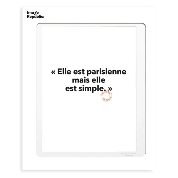 Affiches & Tableaux^Image Republic Affiche Loic Prigent Elle Est Parisienne - 30 X 40 Cm
