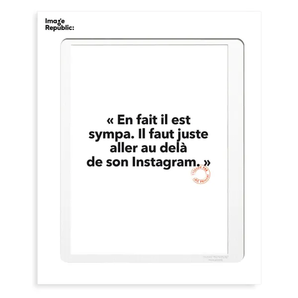 Affiches & Tableaux^Image Republic Affiche Loic Prigent En Fait Il Est - 30 X 40 Cm