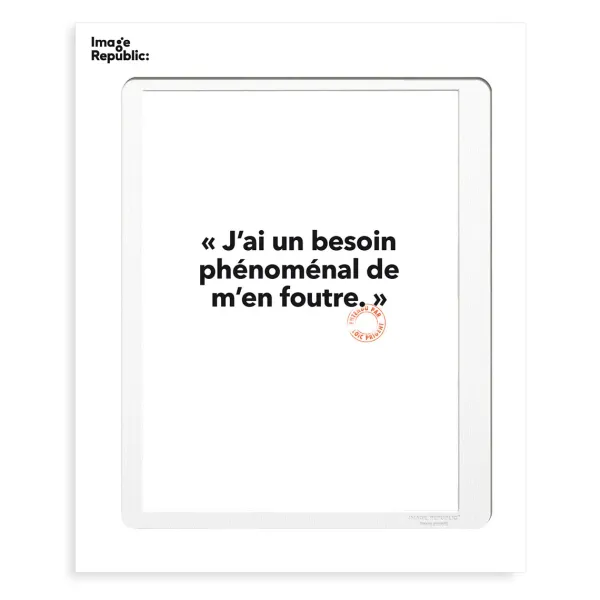 Affiches & Tableaux^Image Republic Affiche Loic Prigent J'Ai Un Besoin - 30 X 40 Cm