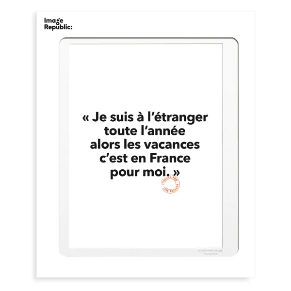 Affiches & Tableaux^Image Republic Affiche Loic Prigent Je Suis A - 30 X 40 Cm