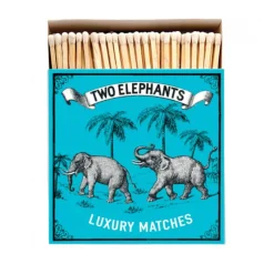 Bougies, Bougeoirs Et Allumettes^Archivist Gallery Allumettes Two Elephants On Blue