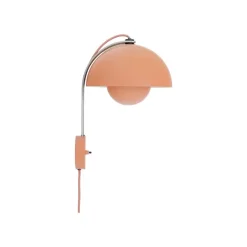 Appliques Murales^And Tradition Applique Murale Flowerpot Vp8 H 35,5Cm - Rouge Beige