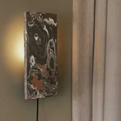 Appliques Murales^FERM LIVING Applique Rectangulaire Argilla Marbre Marron