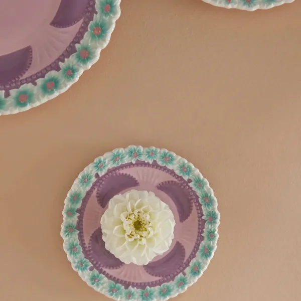 Assiettes & Couverts^Rice Assiette A Fleurs En Ceramique - Lavande