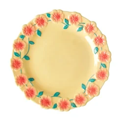Assiettes & Couverts^Rice Assiette A Fleurs En Ceramique - Creme
