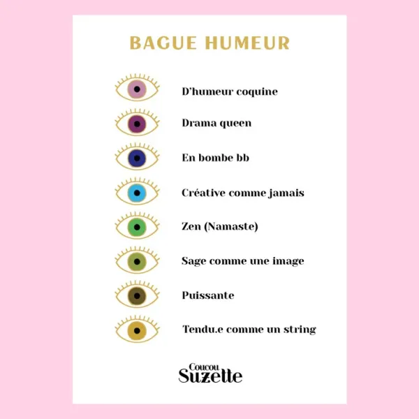 Bijoux & Montres^Coucou Suzette Bague Humeur Oeil