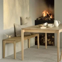 Poufs & Bancs^Ethnicraft Banc Bok Chene 126 X 35 X H 46 Cm