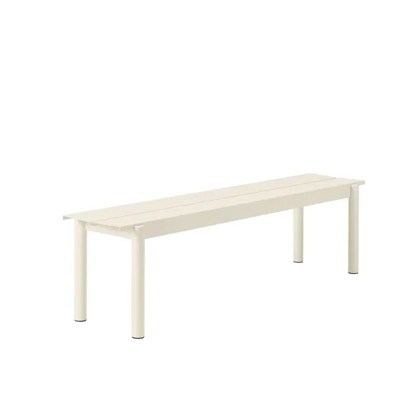 Poufs & Bancs^Muuto Banc Linear Steel Off-White - 170 X 34 Cm