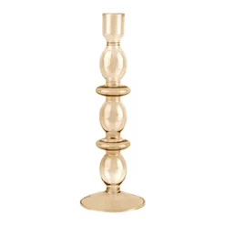 Bougies, Bougeoirs Et Allumettes^Sélectionné par Fleux Bougeoir Art Bubbles En Verre - H 24 X O 8.5 Cm Marron