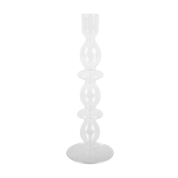 Bougies, Bougeoirs Et Allumettes^Sélectionné par Fleux Bougeoir Art Bubbles En Verre - H 24 X O 8.5 Cm Marron