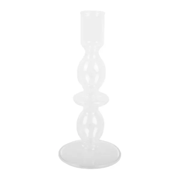 Bougies, Bougeoirs Et Allumettes^Sélectionné par Fleux Bougeoir Art Bubbles En Verre - H 18 X O 8.5 Cm Marron
