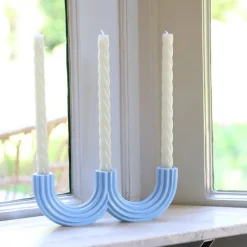 Bougies, Bougeoirs Et Allumettes^&klevering Bougeoir Churros Bleu