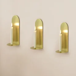 Bougies, Bougeoirs Et Allumettes^ENOstudio Bougeoir Mural Archal Laiton L