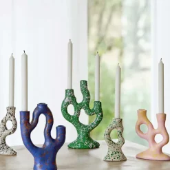Bougies, Bougeoirs Et Allumettes^Sélectionné par Fleux Bougeoir Tachete - H 30 Cm - Vert