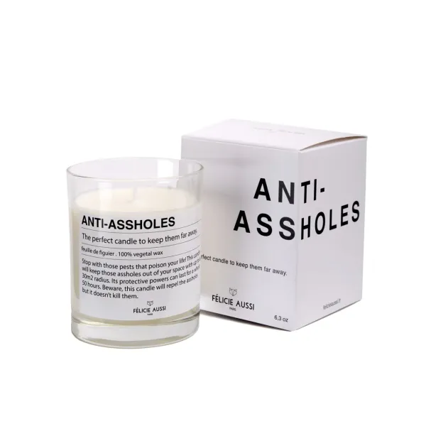 Bougies, Bougeoirs Et Allumettes^Felicie Aussi Bougie Anti-Assholes - Feuilles De Figuier