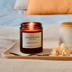 Bougies, Bougeoirs Et Allumettes^Geodesis Bougie Vegetale Parfumee - Bois D'Agar