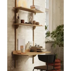 Bureaux & Secrétaires^Ferm Living Bureau Sector Laiton / Oak