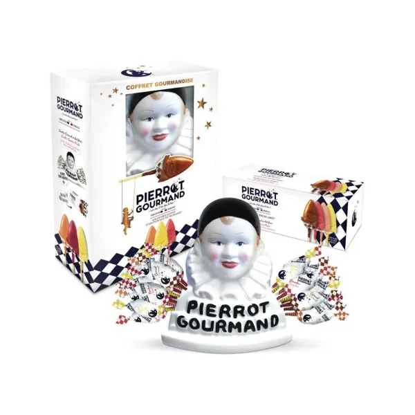 Épicerie^Sélectionné par Fleux Buste Pierrot Gourmand Et 40 Sucettes Assorties