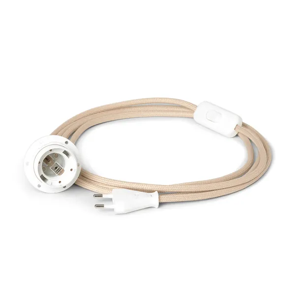 Accessoires Électriques^Ferm Living Cable Fiche Prise Et Interrupteur Pour Applique - 2,65 M - Tissu Sable