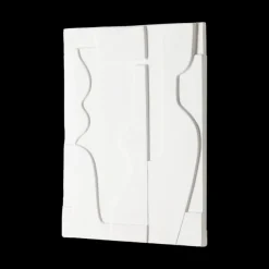Affiches & Tableaux^HK Living Cadre En Ceramique - 27 X 33 Cm - Blanc Mat