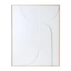 Affiches & Tableaux^HK Living Cadre Relief Art B - 100 X 123 Cm - Blanc Xl