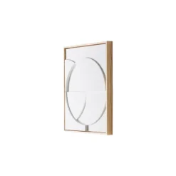 Affiches & Tableaux^HK Living Cadre Relief Art C - 40 X 50 Cm - Blanc S