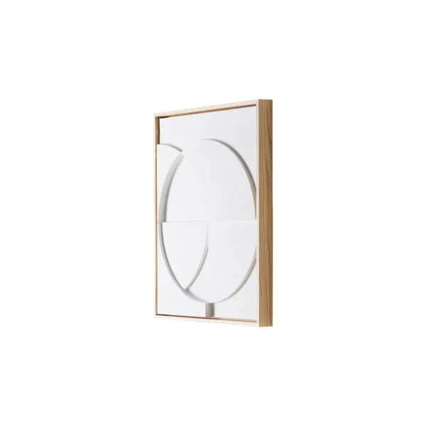 Affiches & Tableaux^HK Living Cadre Relief Art C - 40 X 50 Cm - Blanc S