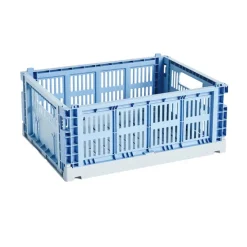 Paniers & Boîtes^Hay Caisse Crate Mix - Bleu Ciel