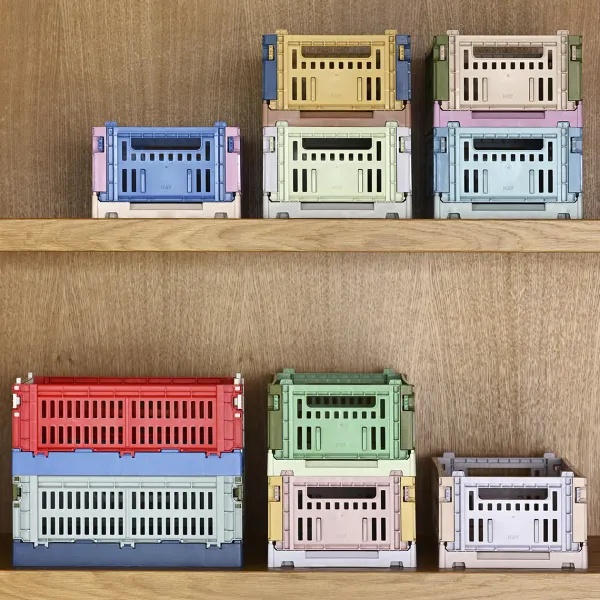 Paniers & Boîtes^Hay Caisse Crate Mix S - Dusty Bleu