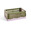 Paniers & Boîtes^Hay Caisse Crate Mix S - Olive/ Poudre