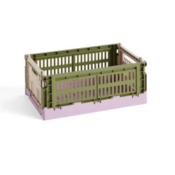 Paniers & Boîtes^Hay Caisse Crate Mix S - Olive/ Poudre