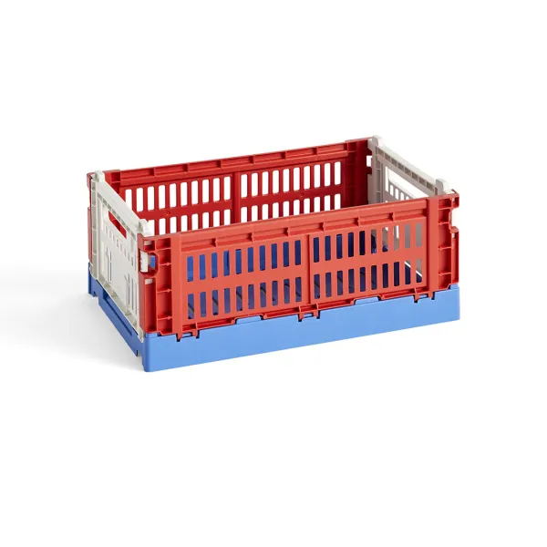 Paniers & Boîtes^Hay Caisse Crate Mix S - Rouge / Bleu