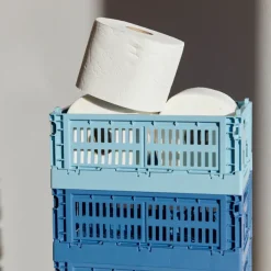 Paniers & Boîtes^Hay Caisse Crate S - Bleu Electrique