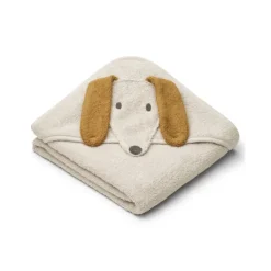 Langes & Accessoires^Liewood Cape De Bain Albert Chien En Coton Biologique - Sable
