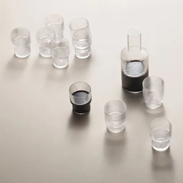 Carafes & Verres^Ferm Living Carafe Ripple Transparent