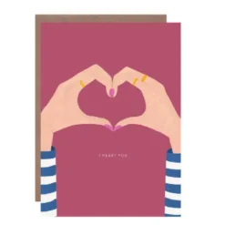 Papeterie^Sélectionné par Fleux Carte Coeur I Heart You