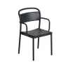 Chaises^Muuto Chaise Accoudoirs Linear Steel Black