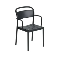 Chaises^Muuto Chaise Accoudoirs Linear Steel Black