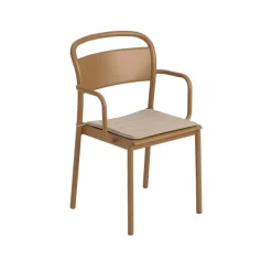 Chaises^Muuto Chaise Accoudoirs Linear Steel Burnt Orange