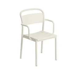 Chaises^Muuto Chaise Accoudoirs Linear Steel Off-White