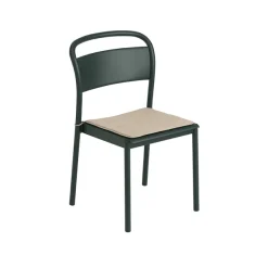 Chaises^Muuto Chaise Linear Steel Dark Green