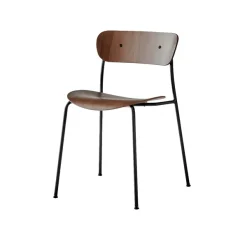 Chaises^And Tradition Chaise Pavilion Av3 Noyer / Pieds Noirs
