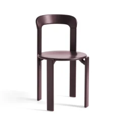 Chaises^Hay Chaise Rey En Hetre - O 49 X H 80 Cm - Rouge